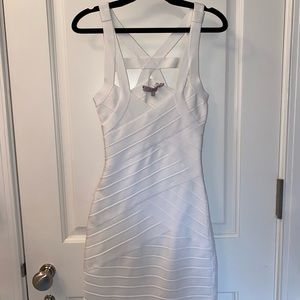 White bandage dress